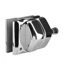 glass to glass 180 degree whole stainless stee latch